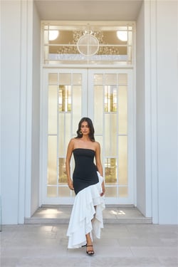 Extravagant Events Strapless Maxi Dress Black
