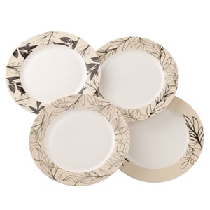 Aynsley Minimal Flora Dinner Plates Set of 4 - Extra 25% off with LC25
