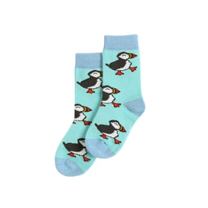 Save the Puffin Bamboo Socks for Kids | Kids 7-9 Years | UK Size 1-2.5