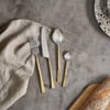 nkuku Usa Cutlery Set Set Of 16 | Serveware | Gold