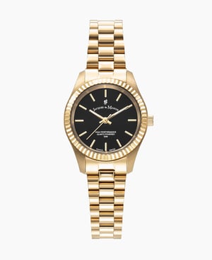 Inspiration Prime 26mm Three-hands Gold-tone Black dial Stainless steel swiss watch - 26 mm