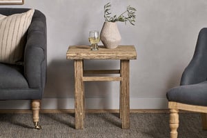 nkuku Ibo Reclaimed Wood Side Table | Tables | One Size | Natural