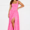 Sleek Delight Maxi Dress Pink
