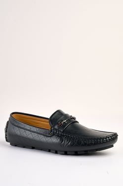 Sartori Black Diamond-Stitch Loafer