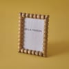 Violet Beaded Mango Wood Picture Frame - 7"x5.25"