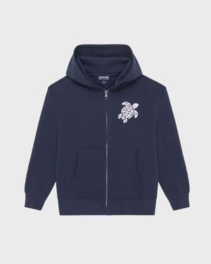 Vilebrequin - Boys Cotton Full Zip Cardigan - Sweater - Galantin - Blue - Size 6