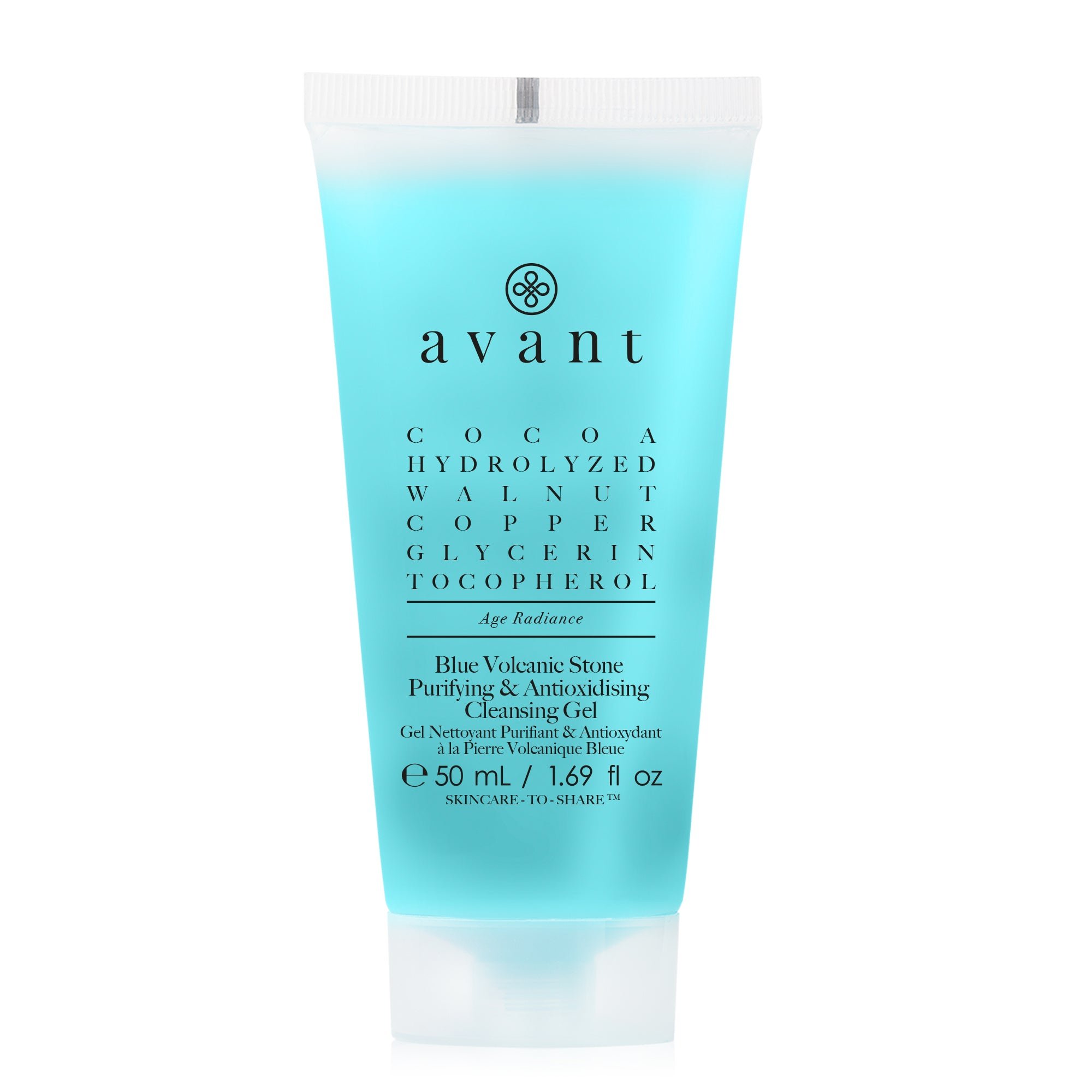 Blue Volcanic Stone Purifying & Antioxidising Cleansing Gel Travel Pack | Packaging: Travel Pack - 50ml