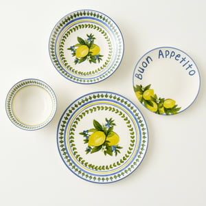 Lemoncello 24 Piece Porcelain Dinnerware Set