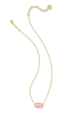 Elisa Gold Short Pendant Necklace Teal Kyocera Opal