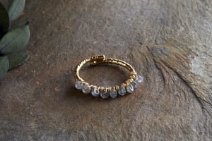 nkuku Vani Labradorite Ring | Gifting | One Size | Labradorite & Gold