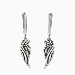 Jeulia "Fly With Me" Wing Sterling Silver Earrings