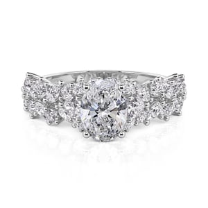 Jeulia Olivetta Oval Hidden Halo Engagement Ring