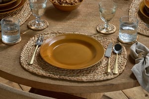 nkuku Nuwara Dinner Plate | Tableware | One Size | Mustard