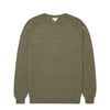 Sunspel Lambswool Crew Neck Sea Moss