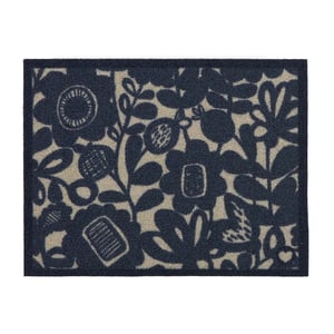 Kukkia Dark Navy Outdoor Doormat - 60x80cm