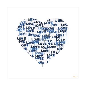 Love Letters Blues Inside Out Art Print