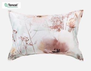QE Home Lastlight Pillow Sham, Floral, White, King