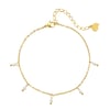 Cinque Pearl Chain Anklet Gold