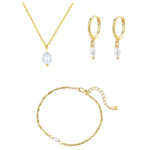 Pearl Jewelry Set Sterling Silver