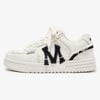 Street Distressed Denim Patchwork Sneakers - White / 37