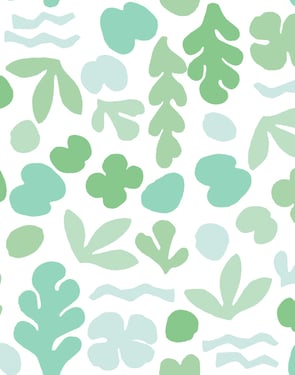 Sea Garden' Wallpaper by Tea Collection - Seafoam - Traditional / 27 in. x 27 ft.