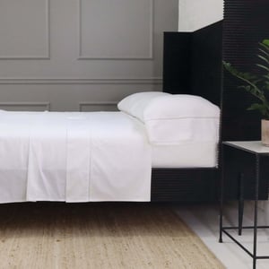 Como Ladder Stitch Cotton Sateen Pillowcase Set Of 2