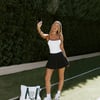 Match Point Tennis Skort Black