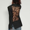 Party Back Blazer - Black Sequin - Black
