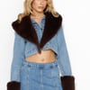 LIONESS Smokeshow Denim Jacket Duke Blue