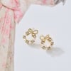 Pearl Wreath Earrings Gold