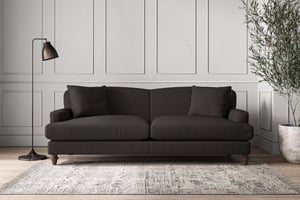 nkuku Deni Sofa | Make To Order | Grand | Brera Linen Espresso