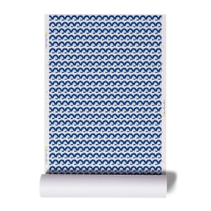 Happy Land Indigo Wallpaper