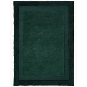 Stacked Borders Dark Green Rug - 200x290cm