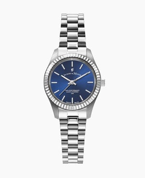 Inspiration Prime 26mm Three-hands Silver-tone Blue dial Stainless steel swiss watch - 26 mm