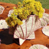 Shell Woven Vase - Dark Green