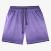 Distressed Washed Drawstring Shorts - Blue Purple / L