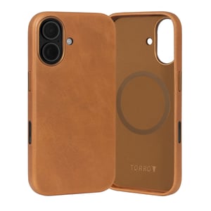 iPhone 17 Leather Bumper Case (MagSafe Compatible) - Tan