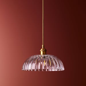 Hartley pendant in clear glass