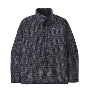 Patagonia Better Sweater 1/4 Zip Fleece Scales Sunken Blue