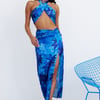 Need One Dance Maxi Skirt Blue