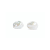 Keshi Stud Earrings White