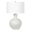 Reyka White Round Ceramic Table Lamp