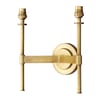 Tremmers double wall fitting in antique brass