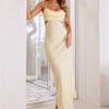 Fancy Brunch Date Maxi Dress Yellow