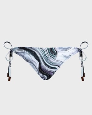 Vilebrequin - Women Side Tie Bikini Bottom Marble - Swimwear - Flore - White - Size L