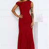 Moonlit Mischief Mesh Maxi Dress Wine