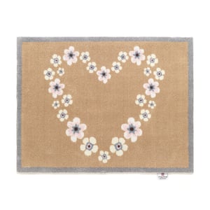 Nature 15 Heart Washable Doormat - 65x85cm