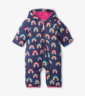 Vibrant Rainbows Baby Snowsuit