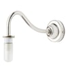 IP44 Swan neck wall fitting in chrome