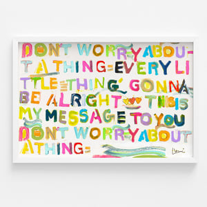 My Message To You Horizontal Art Print